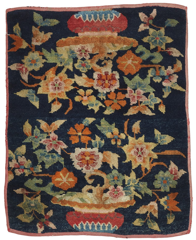 ANTIQUE TIBETAN KHAMA SITTING RUG 2' 1